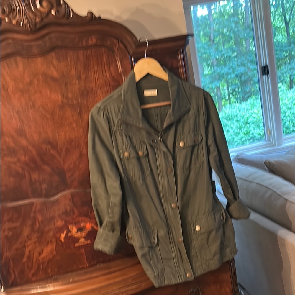 BLVD Olive Utility Jacket for Women